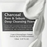 Charcoal Pore Sebum Deep Cleansing Foam Double Set 150ml + 150ml - Thelavicos - Imagen 3